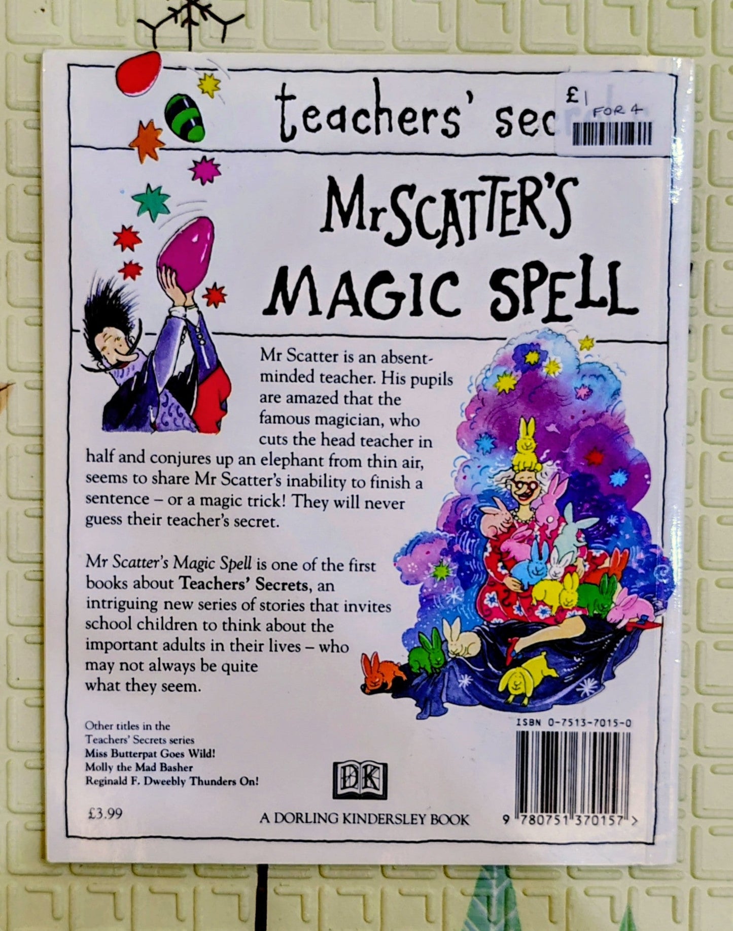 Mr. Scatter's Magic Spell by Jackie Vivelo with illustrations by Margaret Chamberlain | Children's Fantasy