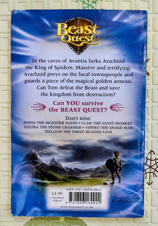 Beast Quest: Arachnid The King of Spiders by Adam Blade | Fantasy