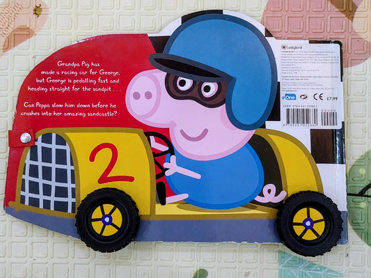 Slow Down, George! by Peppa Pig | Moving Car Shaped Book | Ladybird