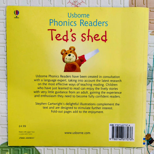 Usborne Phonics Readers: Ted's Shed by Phil Roxbee Cox & Stephen Cartwright