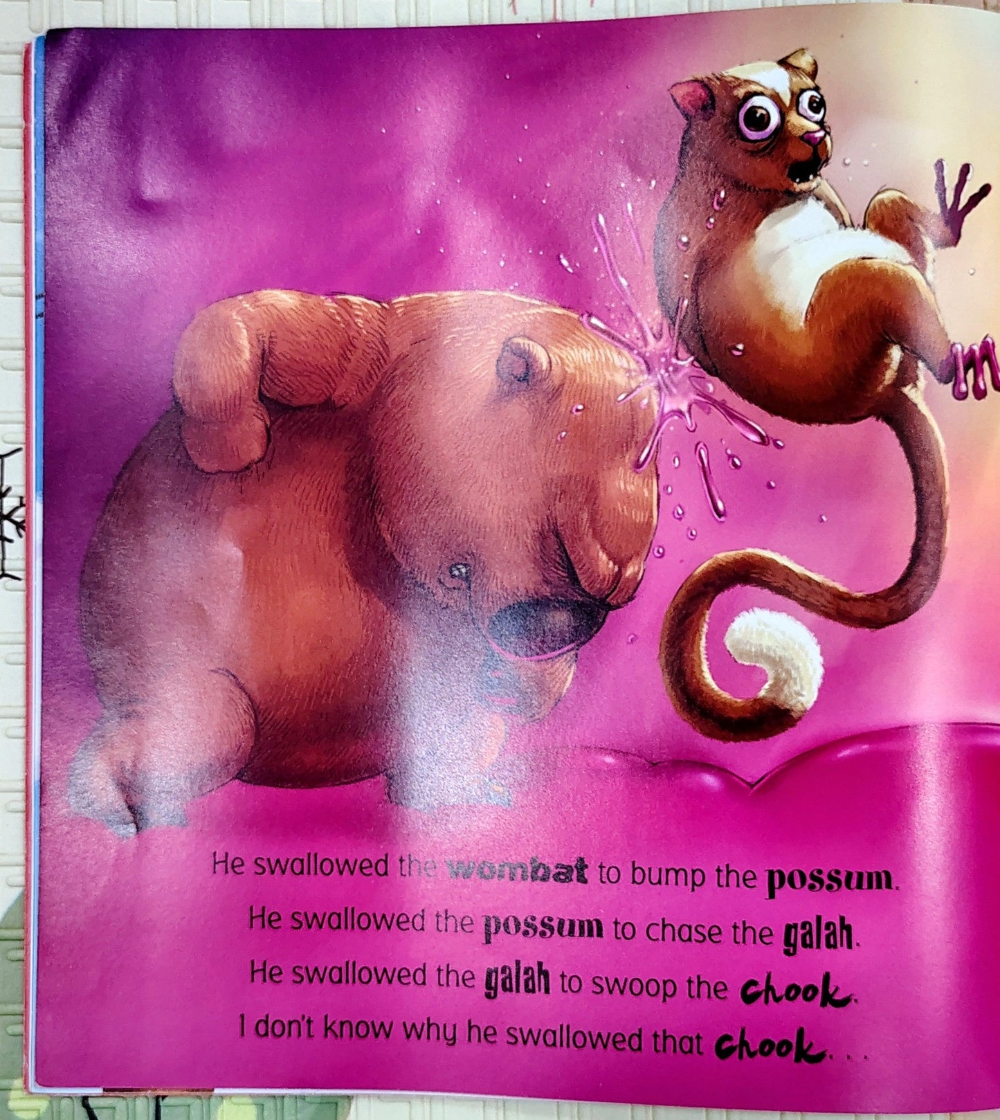 There Was An Old Bloke Who Swallowed A Chook by P. Crumble | Scholastic