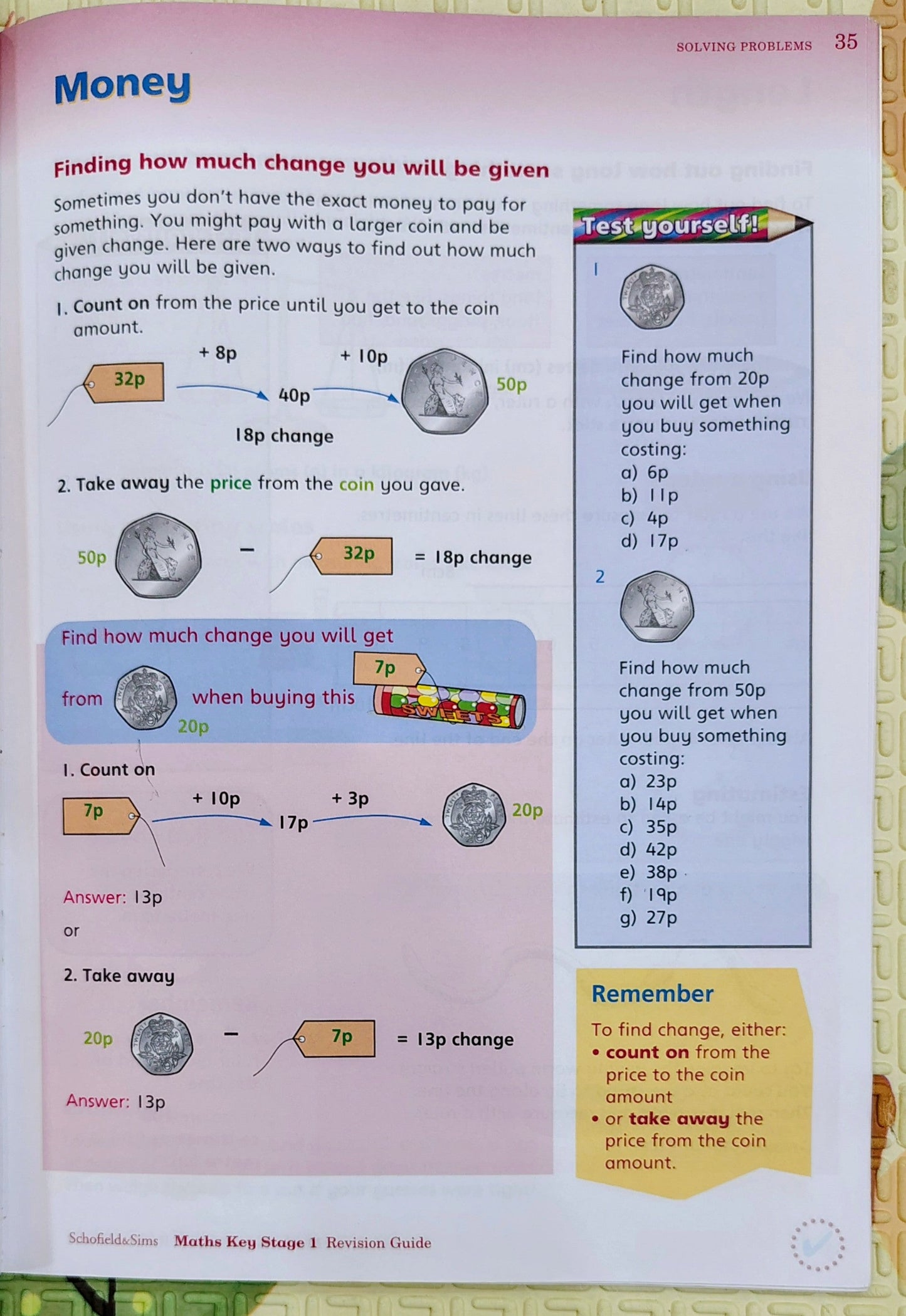 Maths Key Stage 1 Revision Guide by Schofield & Sims