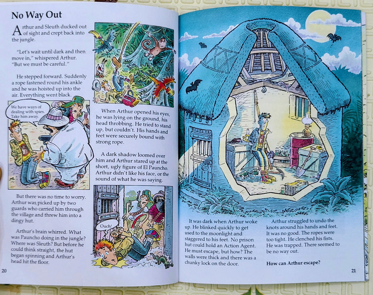 Agent Arthur's Jungle Journey by Martin Oliver | Usborne Puzzle Adventures