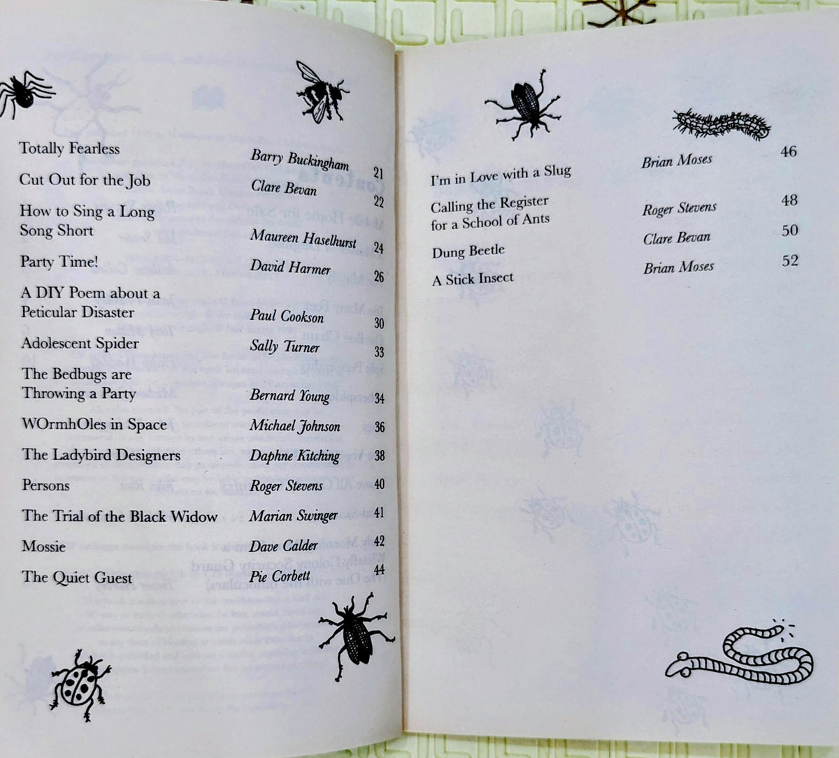 I'm in Love with a Slug by Brian Moses | Macmillan Mini beast poems
