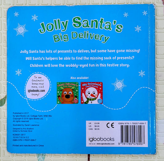 Jolly Santa's Big Delivery | Igloo Books | Wobbly eye book