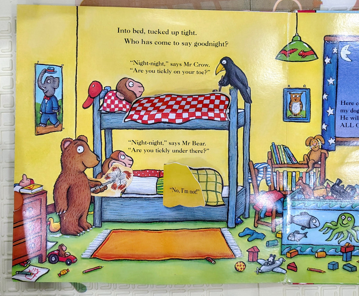 The Tickle Book by Ian Whybrow & Axel Scheffler | Macmillan Pull the Tab and Lift the Flap
