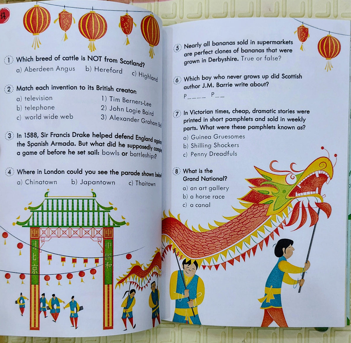 Great Britain Quiz Book by Usborne | Activity Books