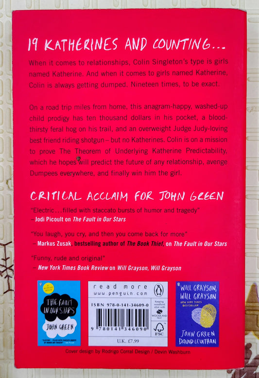An Abundance of Katherines by John Green | International Bestseller | Penguin