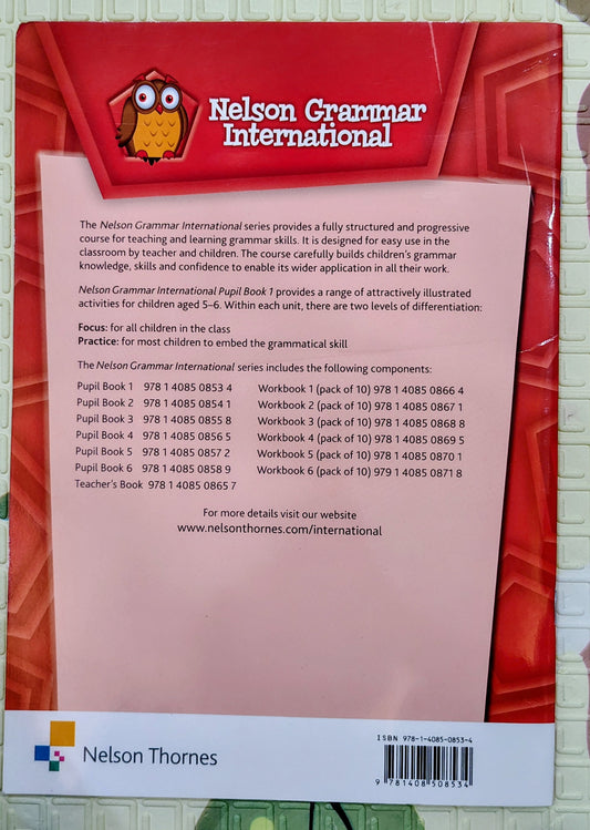 Nelson Grammar International Pupil Book 1 by Wendy Wren and Sarah Lindsay | 5-6 years