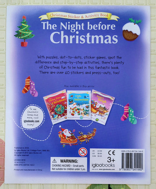 The Night Before Christmas | IglooBooks | Activity Book