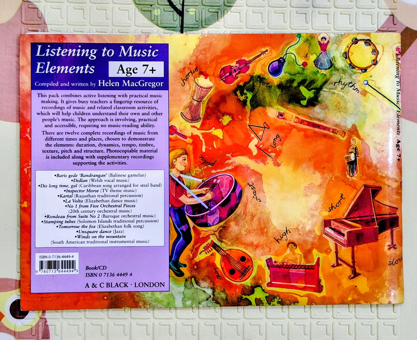 Listening to Music: Elements (Age 7+) | Activity Book with CD