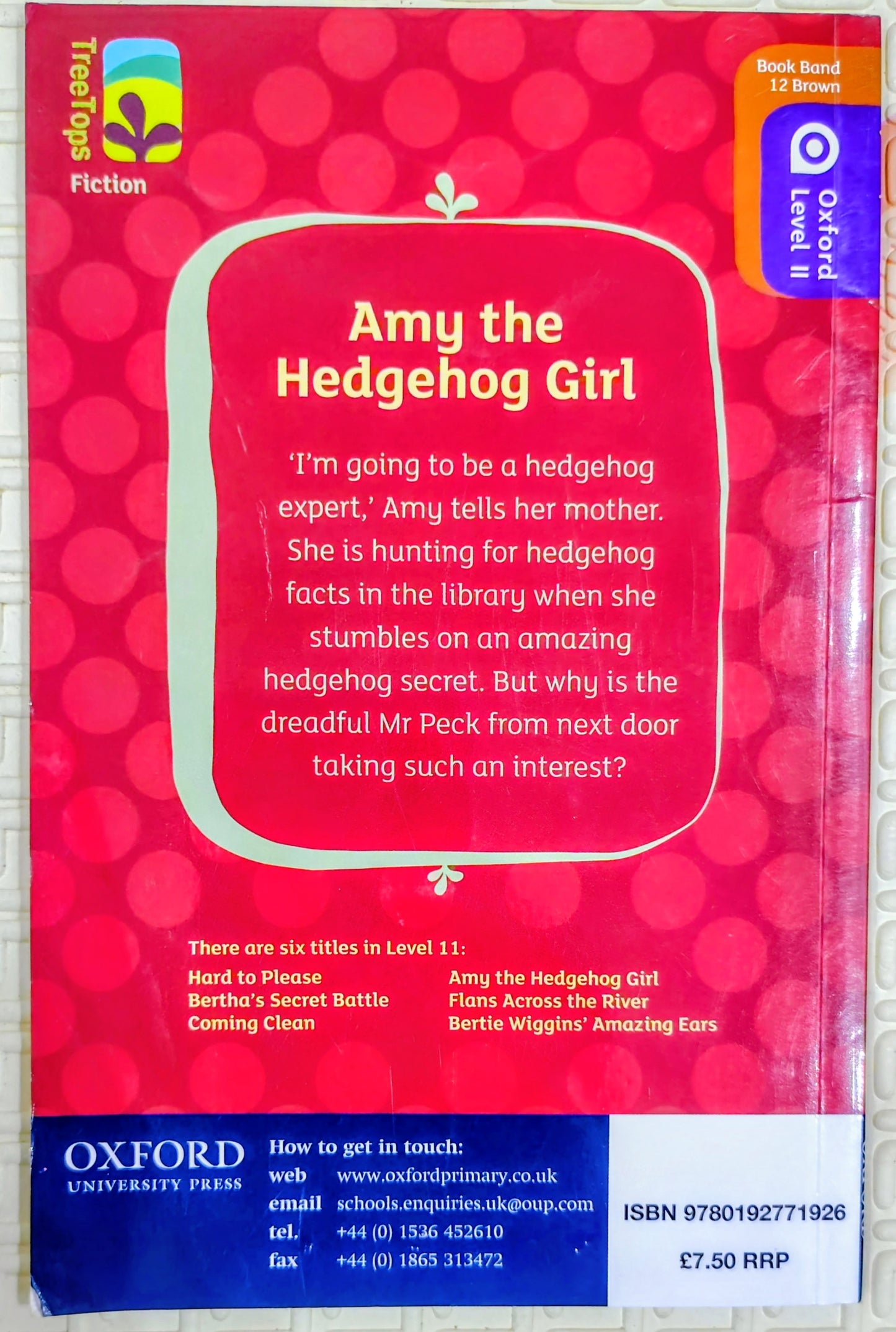 The Hedgehog Girl – Oxford Level 11