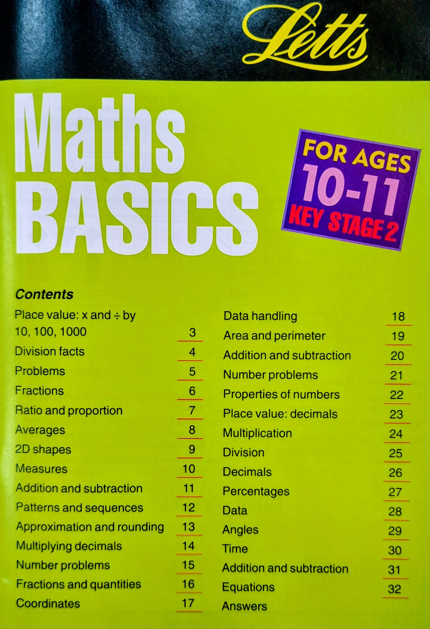 Leap Ahead – Maths Basics (Age 10–11)