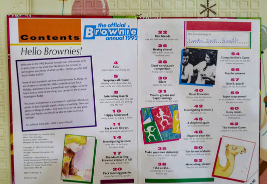 The Official Brownie Annual 1992 | Activity/Annual