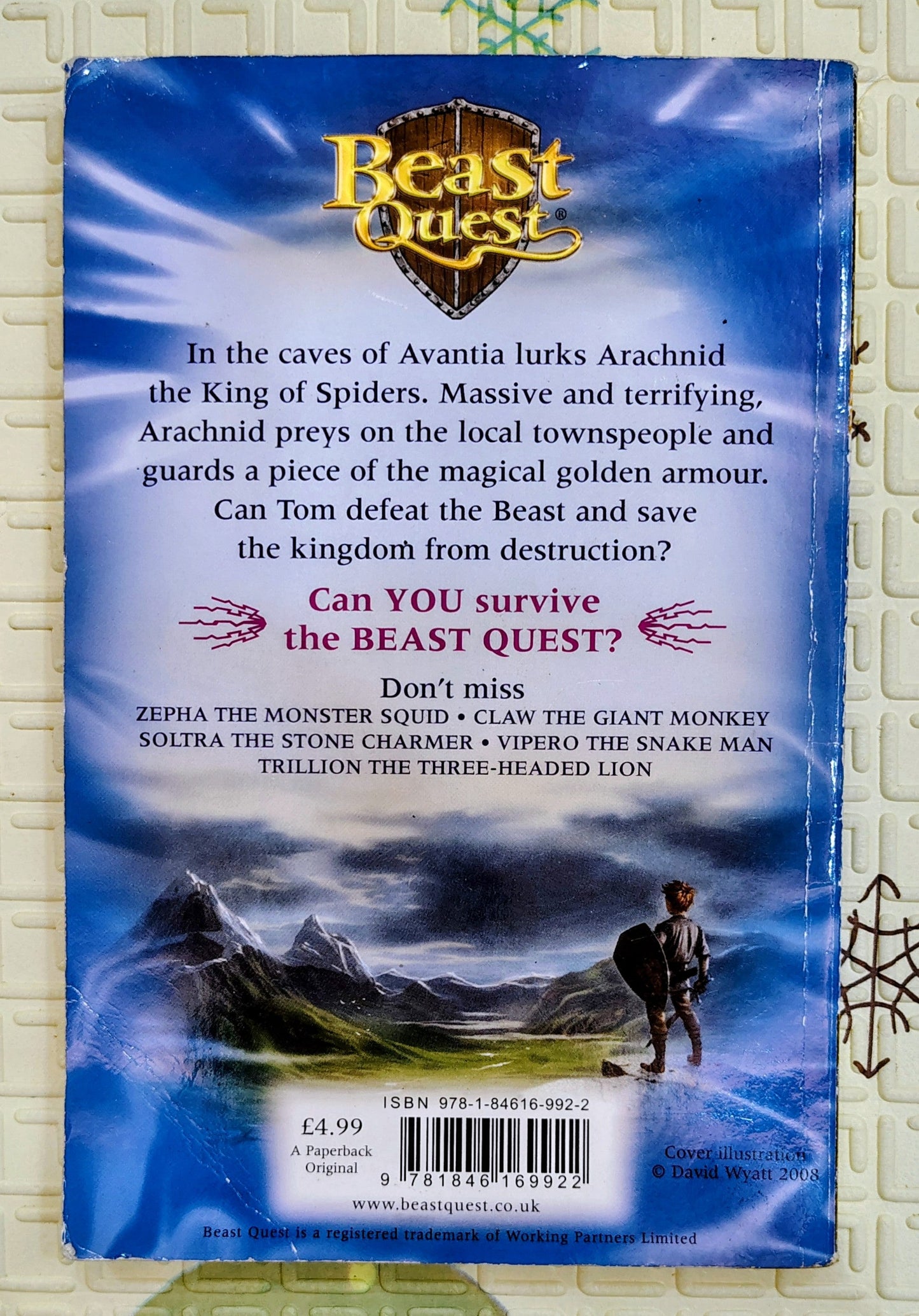 Beast Quest: Arachnid The King of Spiders by Adam Blade | Fantasy