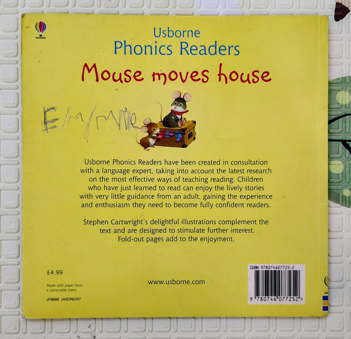 Mouse Moves House by Phil Roxbee Cox & Stephen Cartwright | Usborne Phonics Readers
