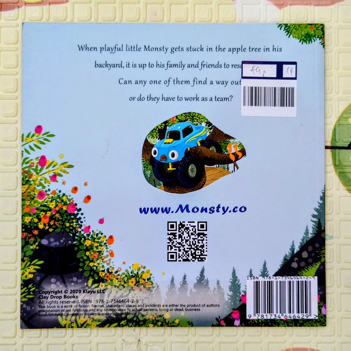 Monsty the Monster Truck: Stuck in the Apple Tree Colouring Book