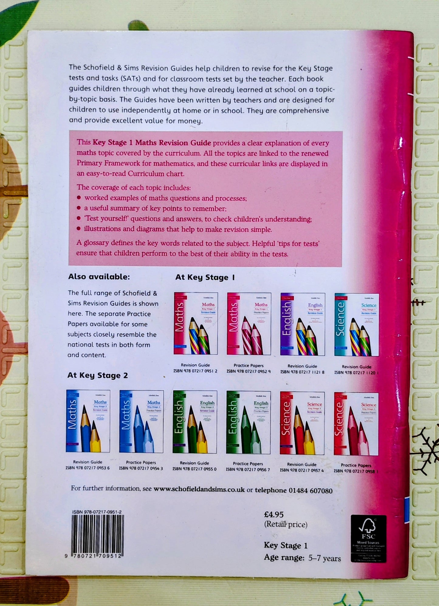 Maths Key Stage 1 Revision Guide by Schofield&Sims | 6-7 years