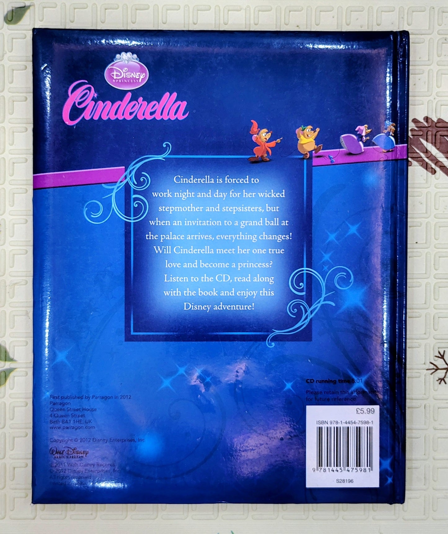 Cinderella: Book and CD by Disney