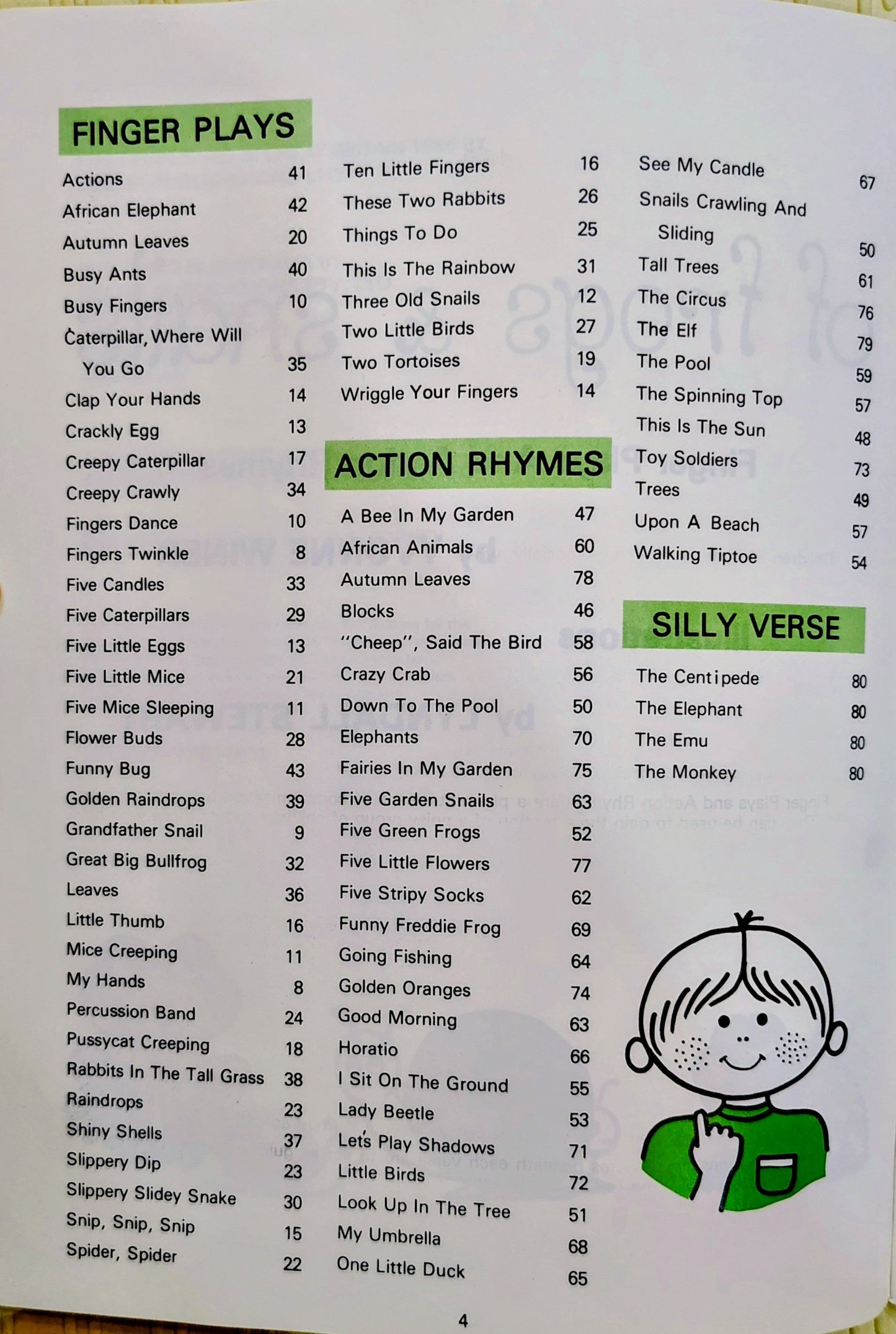 Of Frogs & Snails by Yvonne Winer & Lyndall Stewart | Action Rhymes