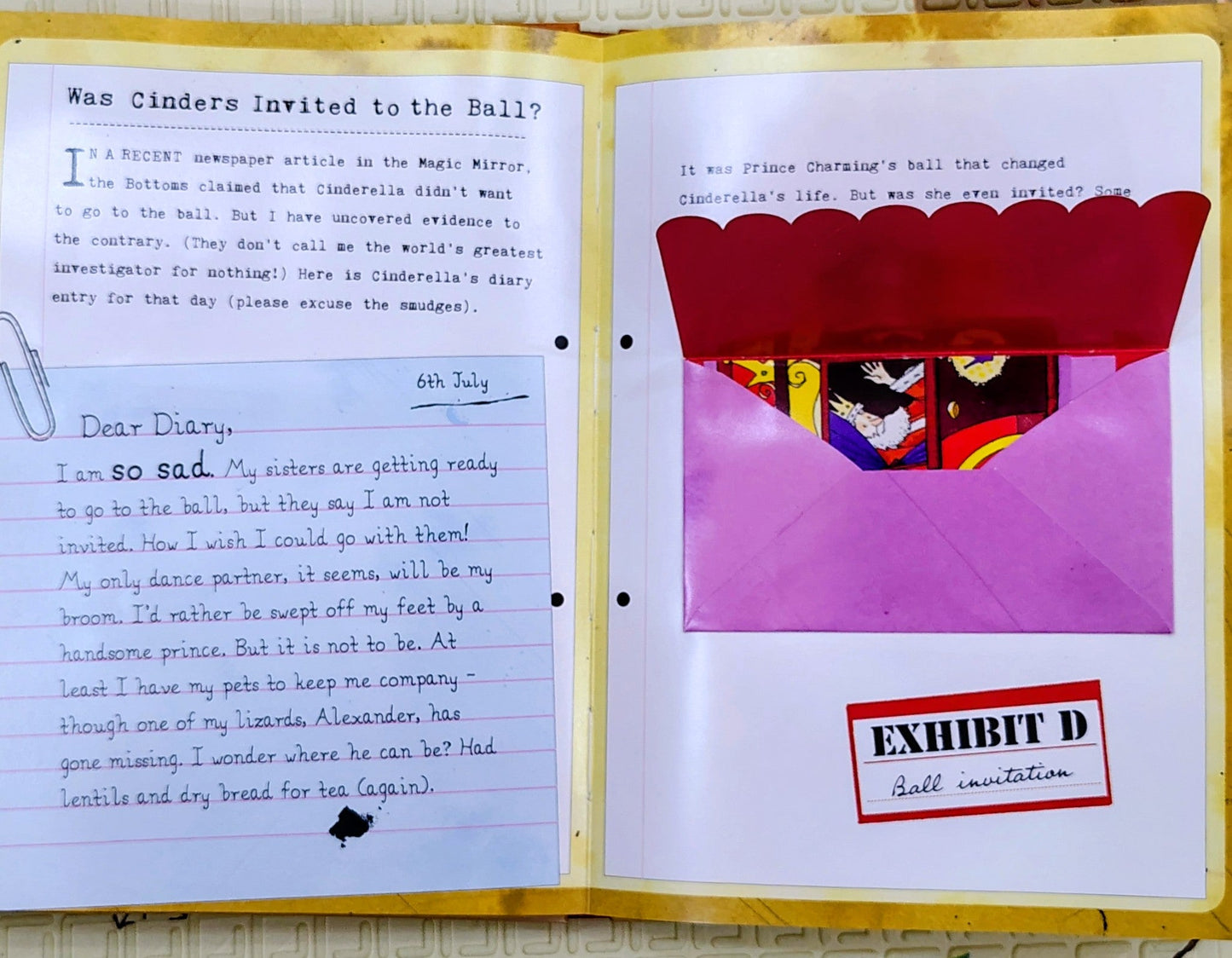 Cinderella The Fairytale Files by Walker Books | Sensational Pull out Evidence