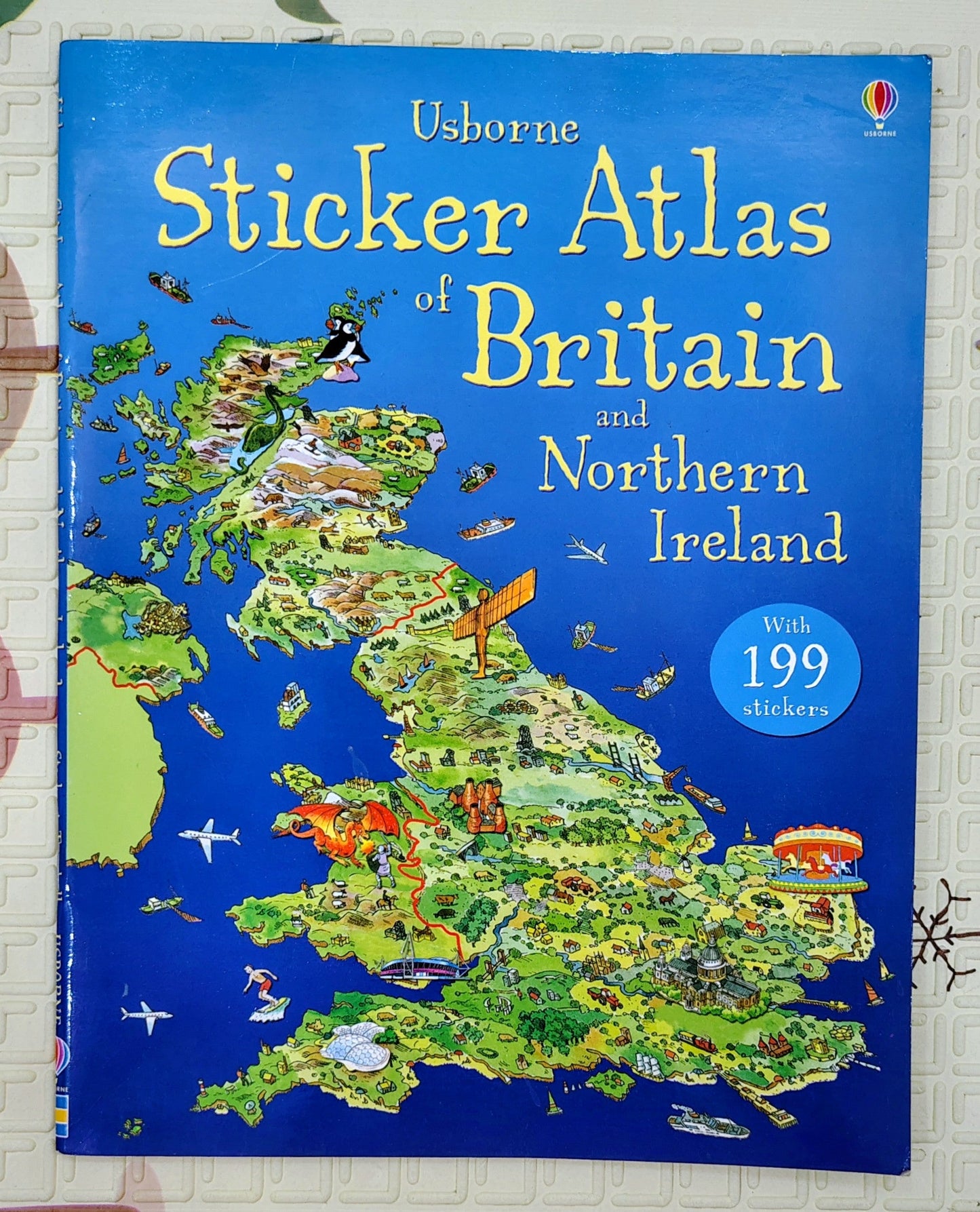 Sticker Atlas of Britain and Northern Ireland by Usborne