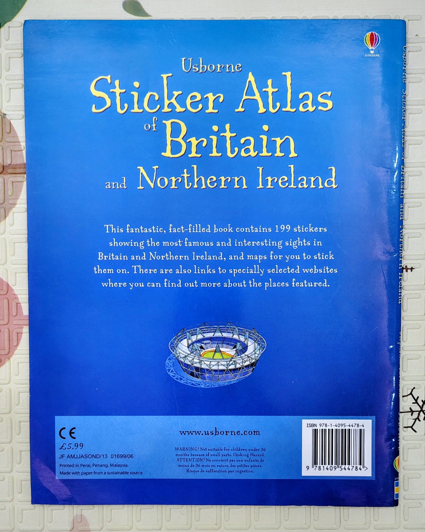 Sticker Atlas of Britain and Northern Ireland by Usborne