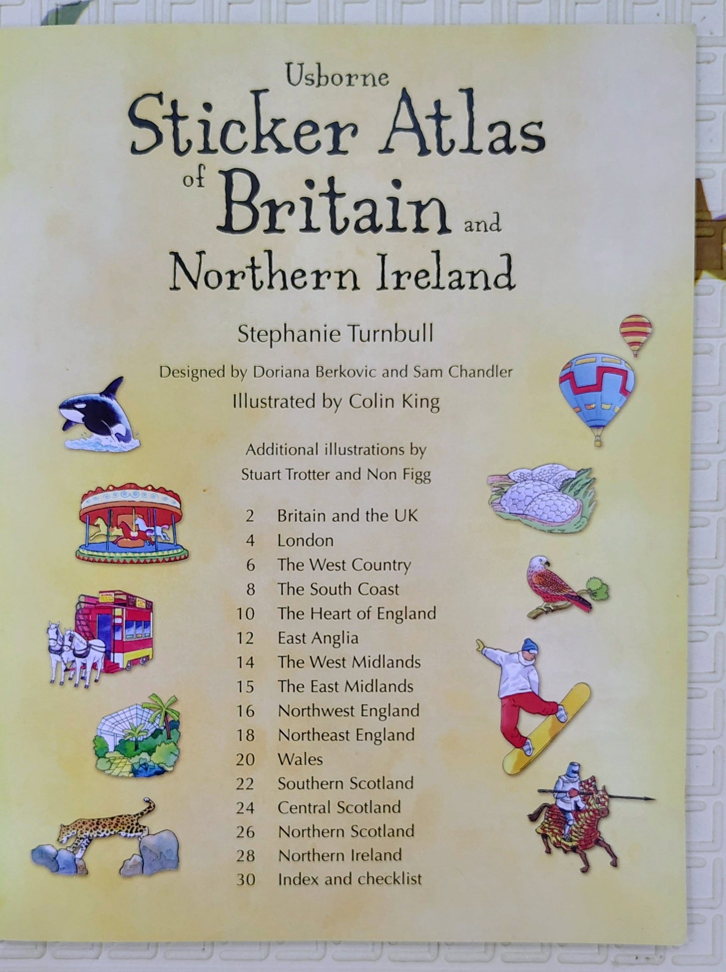 Sticker Atlas of Britain and Northern Ireland by Usborne