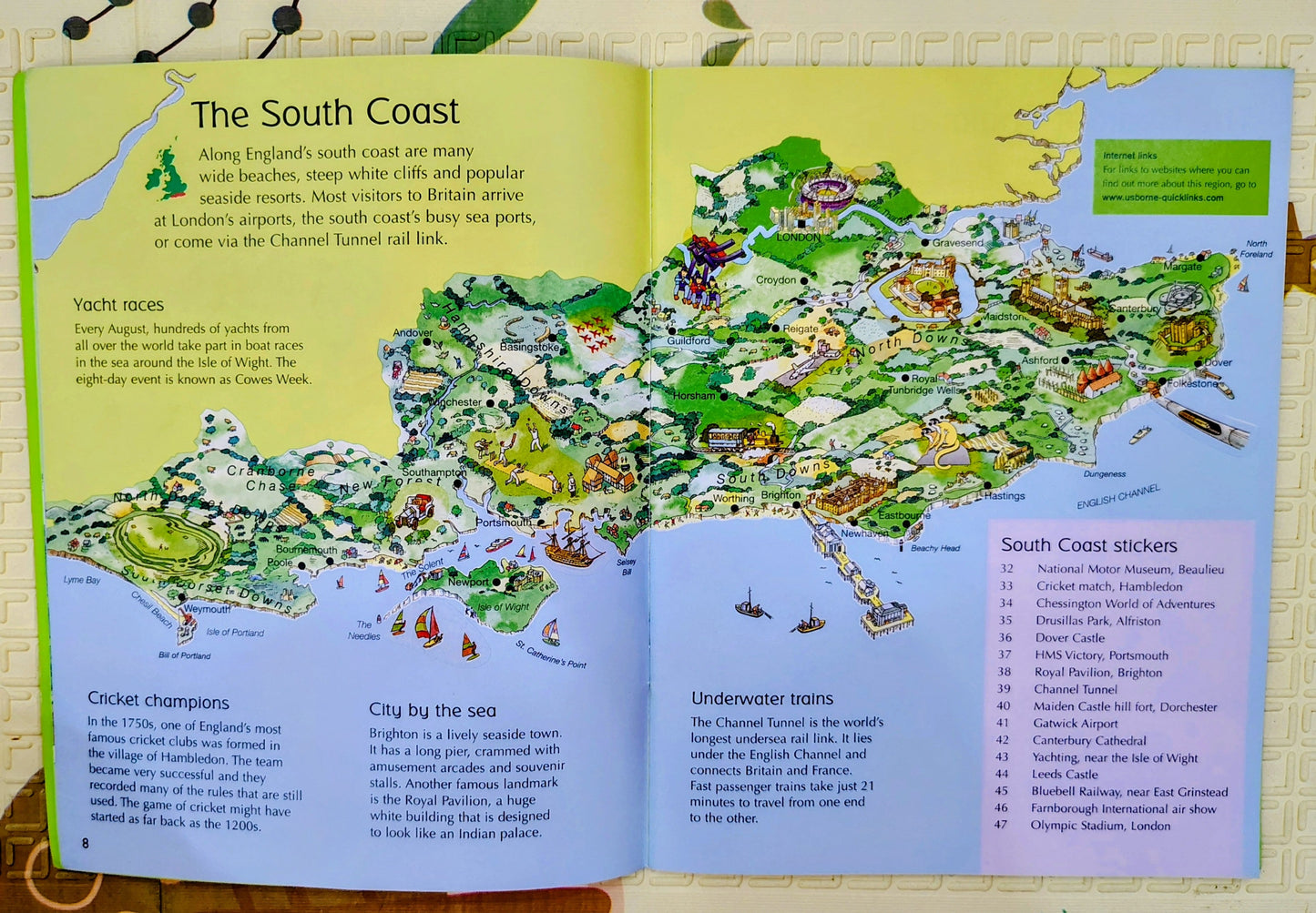 Sticker Atlas of Britain and Northern Ireland by Usborne
