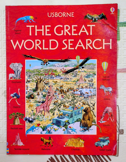 The Great World Search by Usborne | Search and Find Book