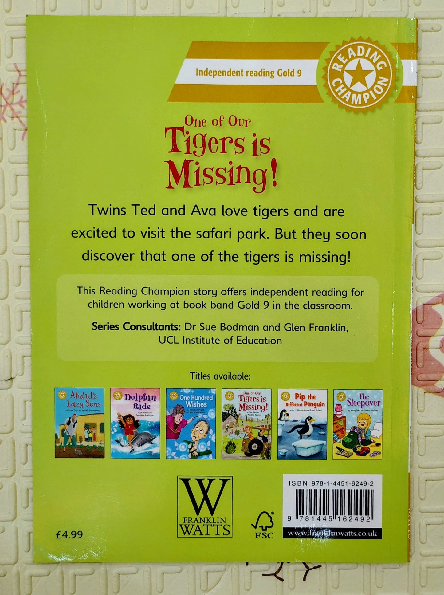 One of Our Tigers is Missing! by Sue Graves and Pauline Reeves | Reading Champion
