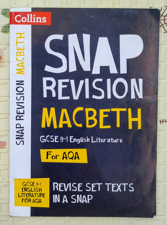 Snap Revision Macbeth by Collins | GCSE 9-1