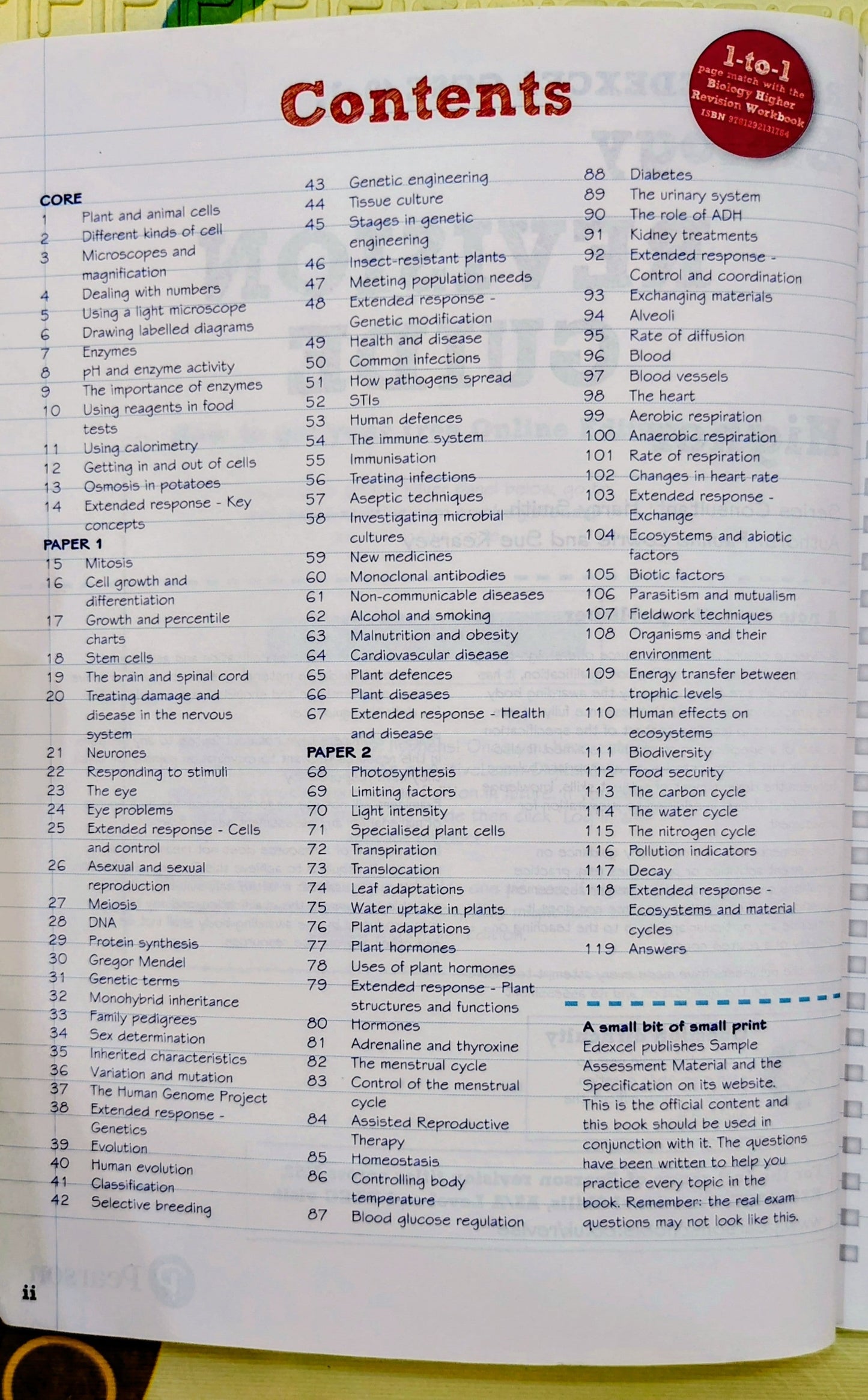Revise Edexcel GCSE (9-1) Biology Revision Guide