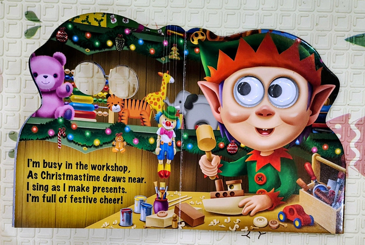 I'm Just A Little Elf | Boardbook with Wobbly Eyes