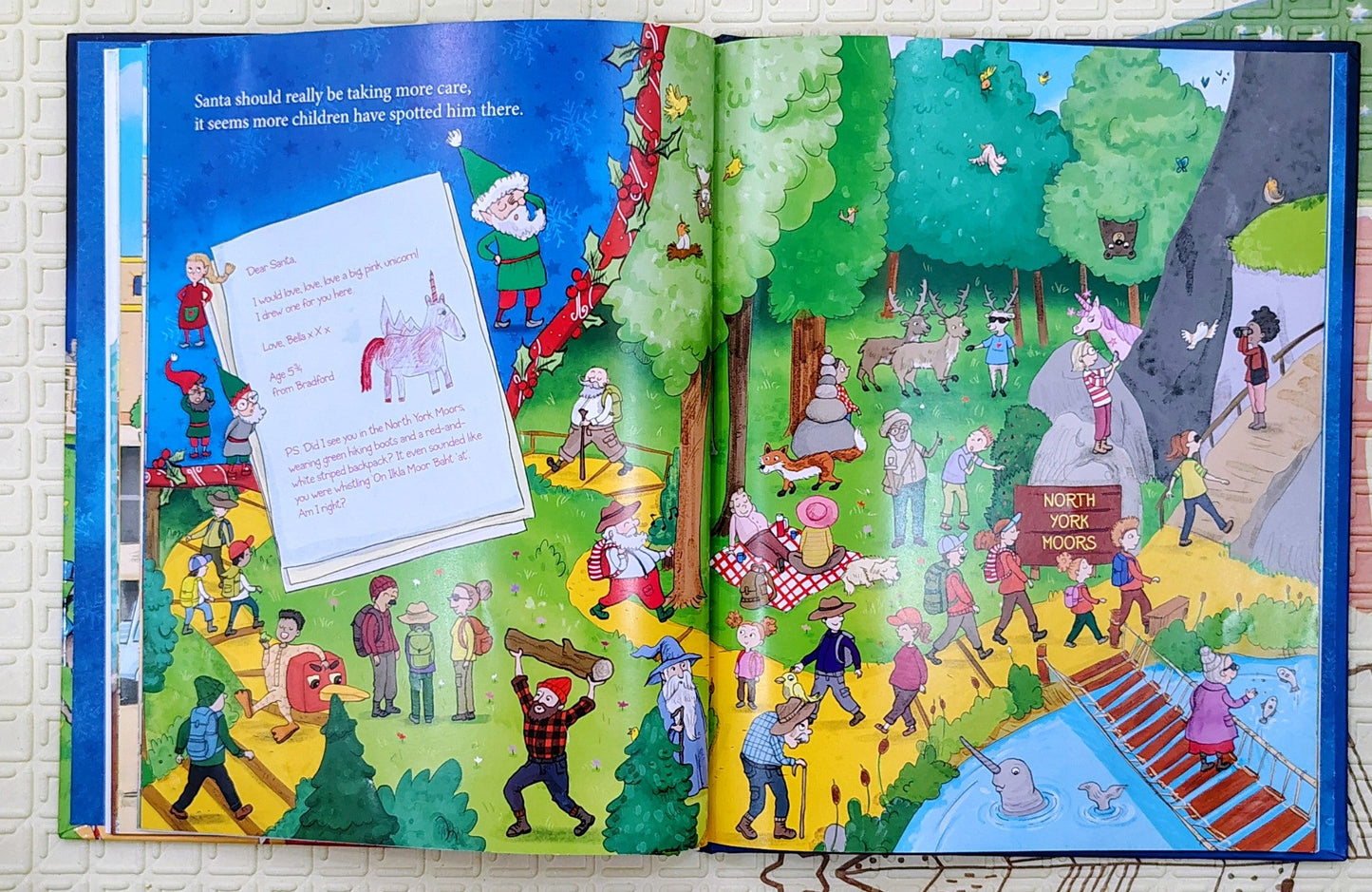 I Saw Santa in Yorkshire by JD Green | A search and find adventure