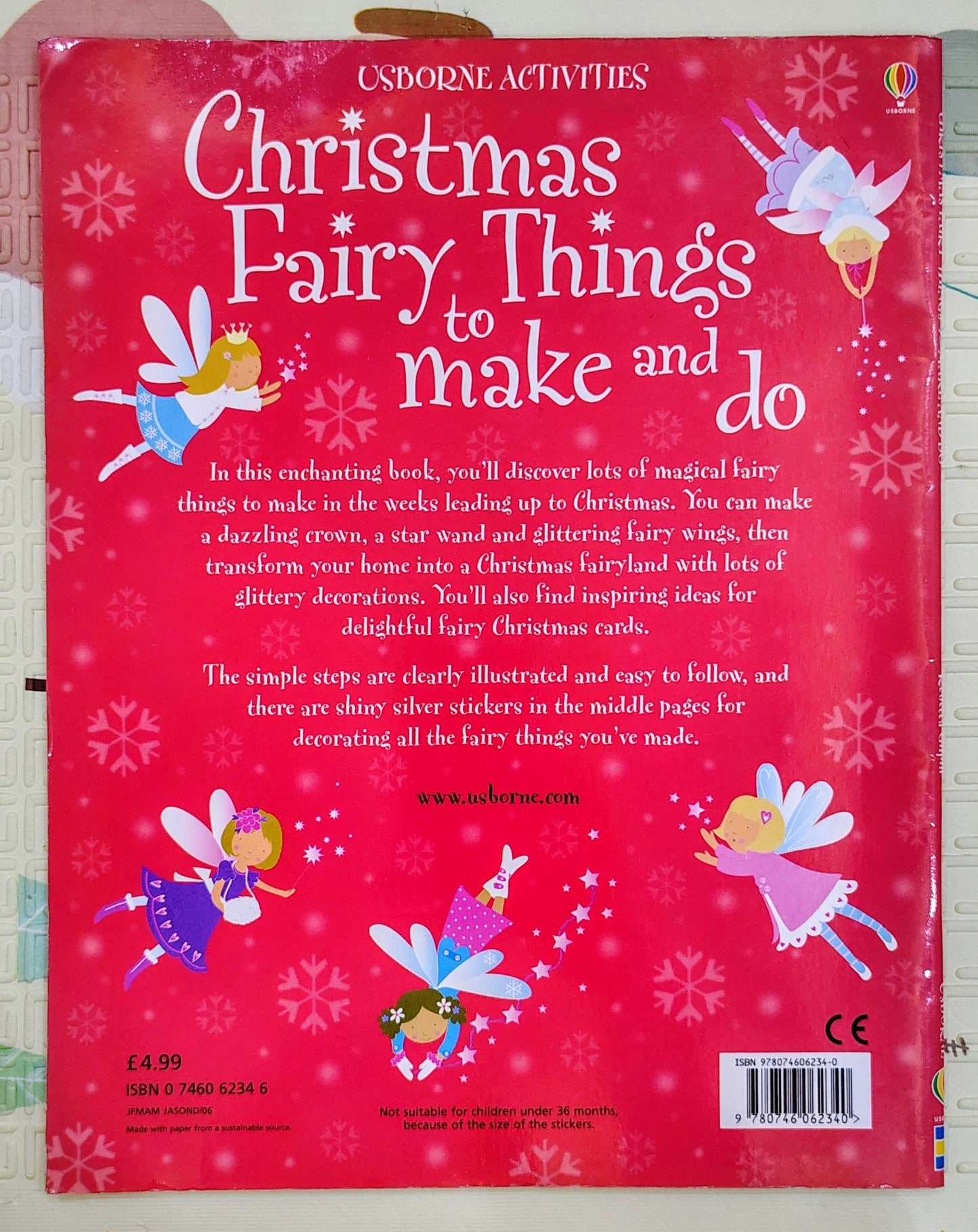 Usborne Christmas Fairy Things to Make and Do with Stickers