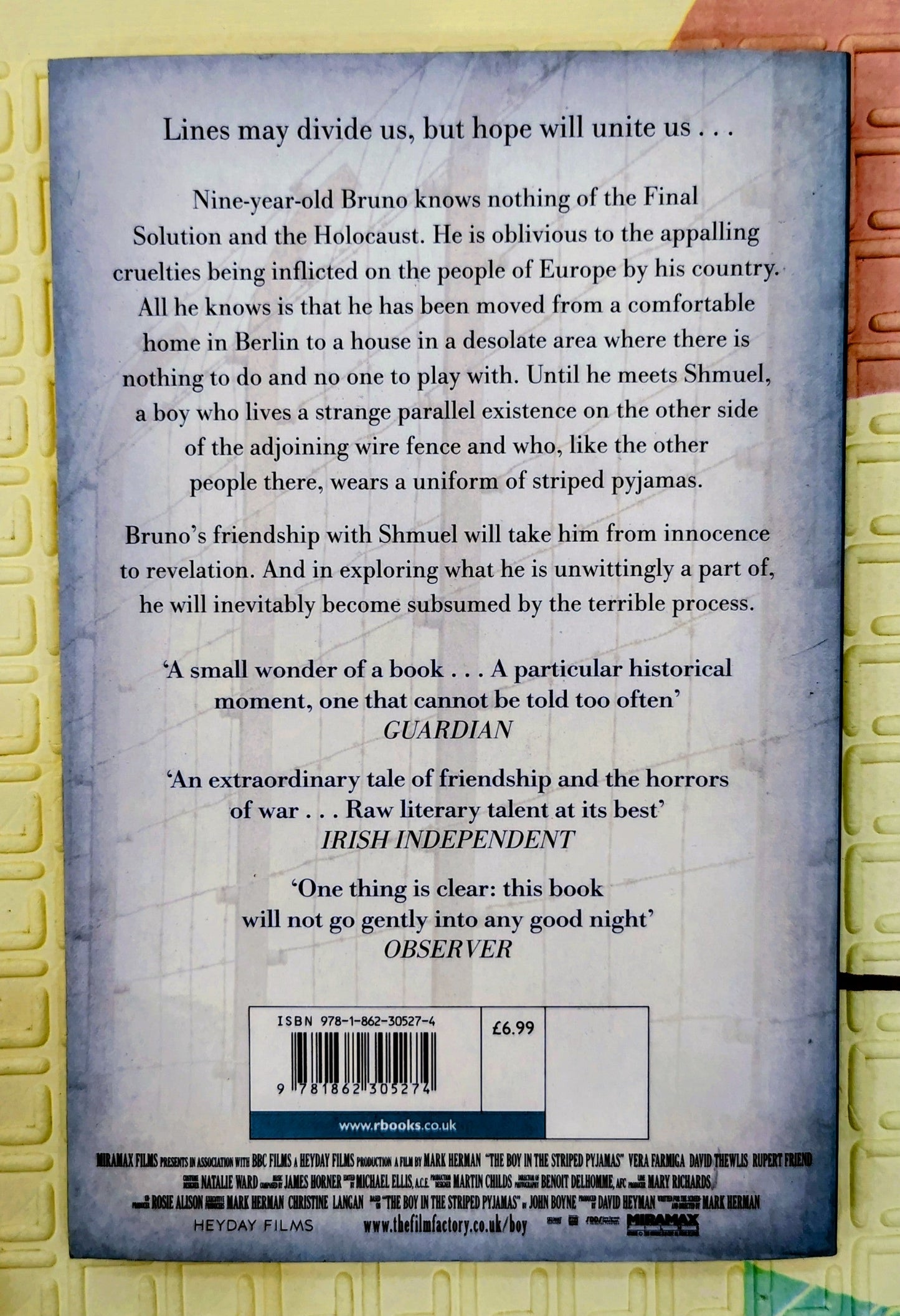 The Boy in the Striped Pyjamas by John Boyne | Major Motion Picture