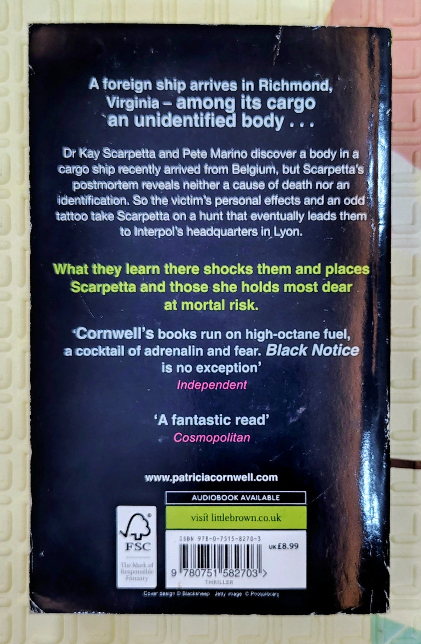 Black Notice by Patricia Cornwell | Crime