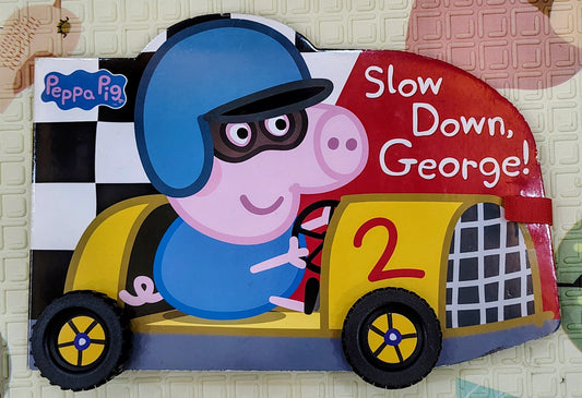 Slow Down, George! by Peppa Pig | Moving Car Shaped Book | Ladybird