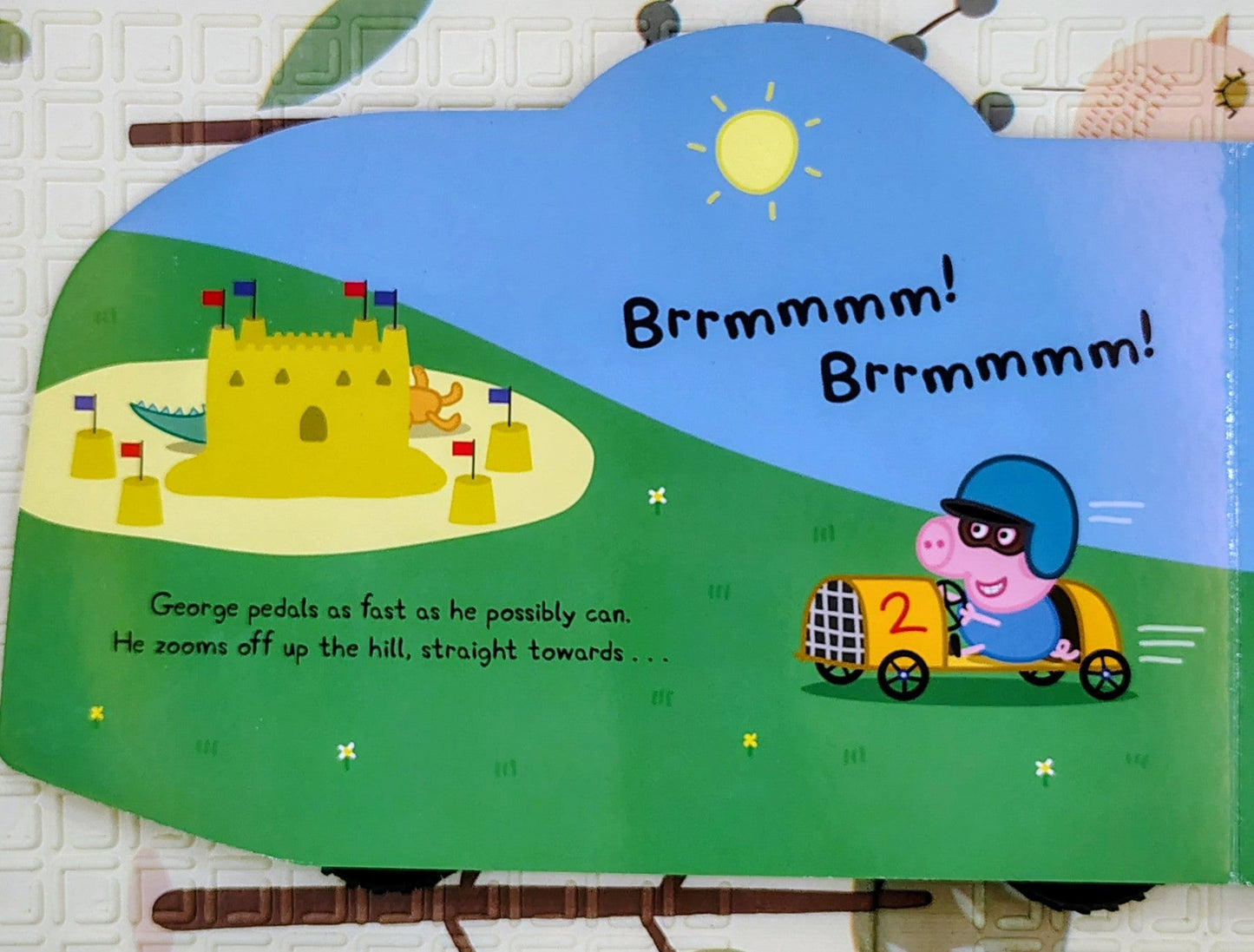 Slow Down, George! by Peppa Pig | Moving Car Shaped Book | Ladybird