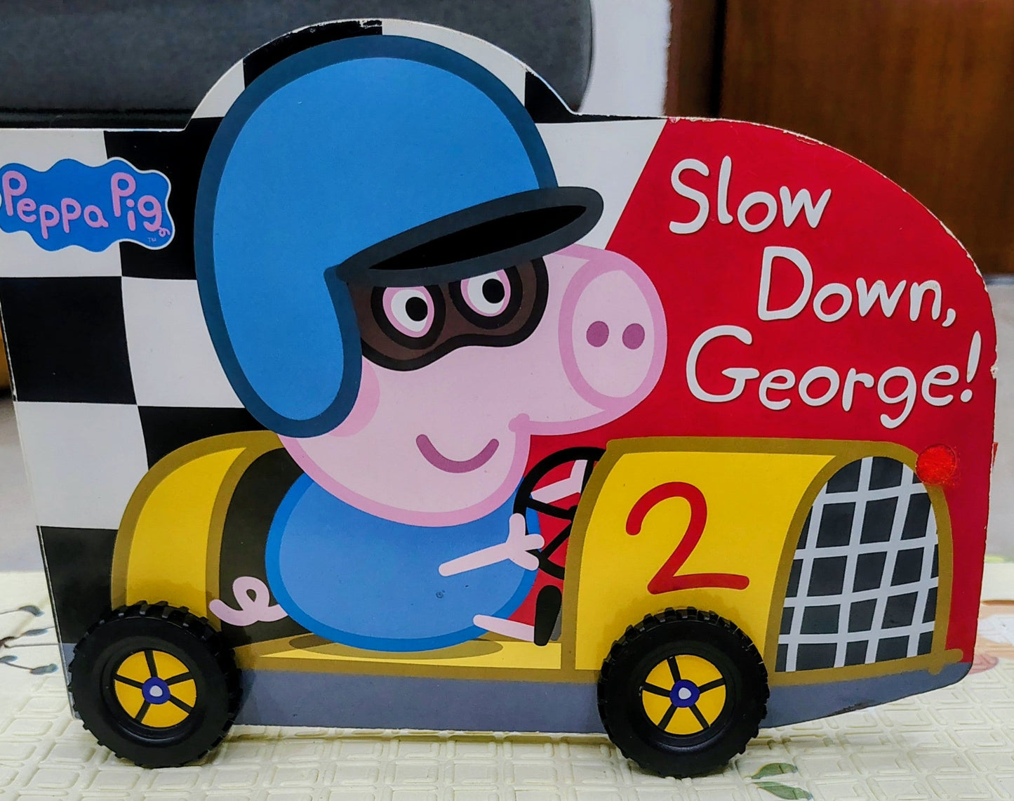 Slow Down, George! by Peppa Pig | Moving Car Shaped Book | Ladybird