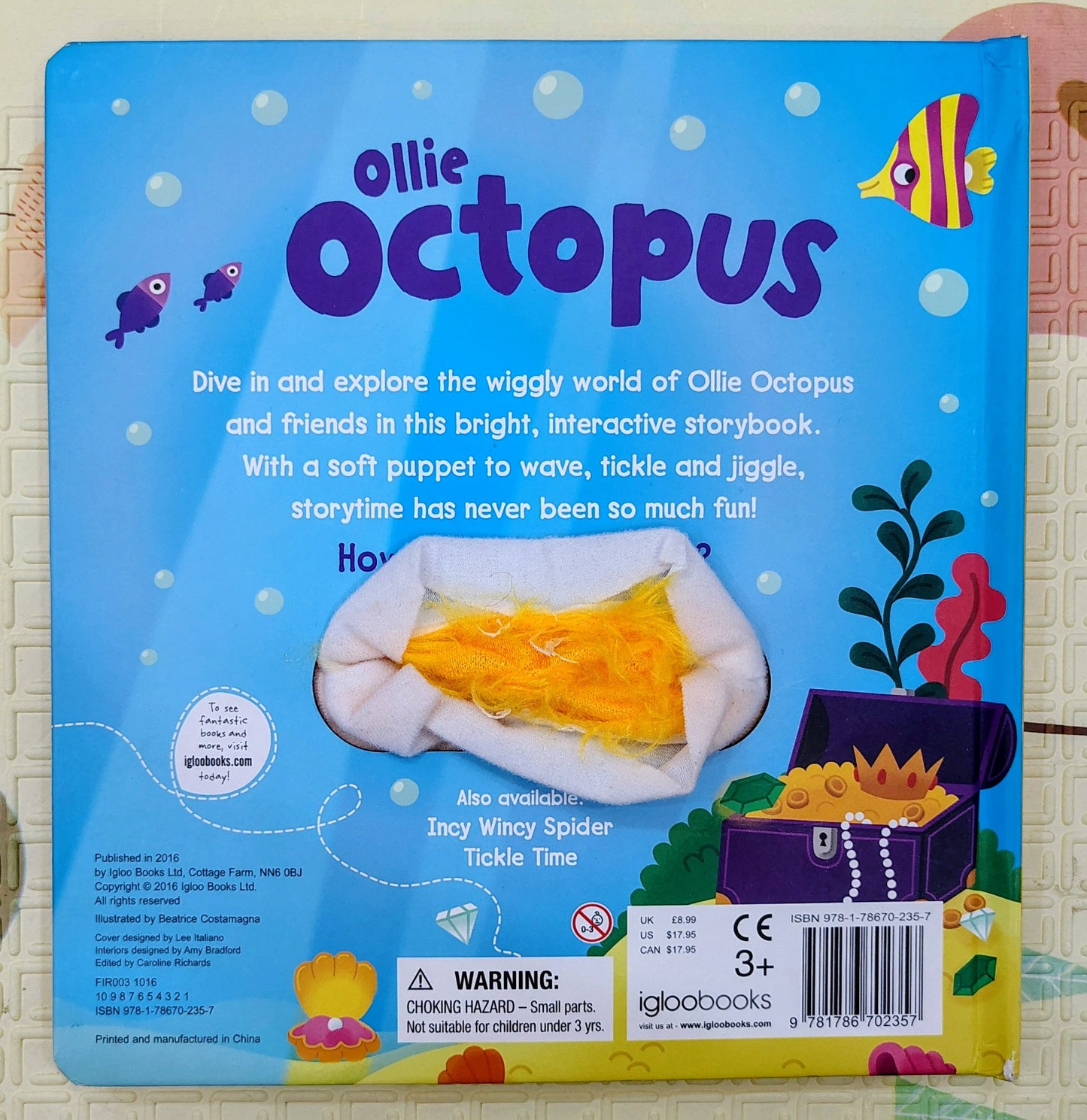 Ollie Octopus | Tickle Puppet Book | Sensory Book