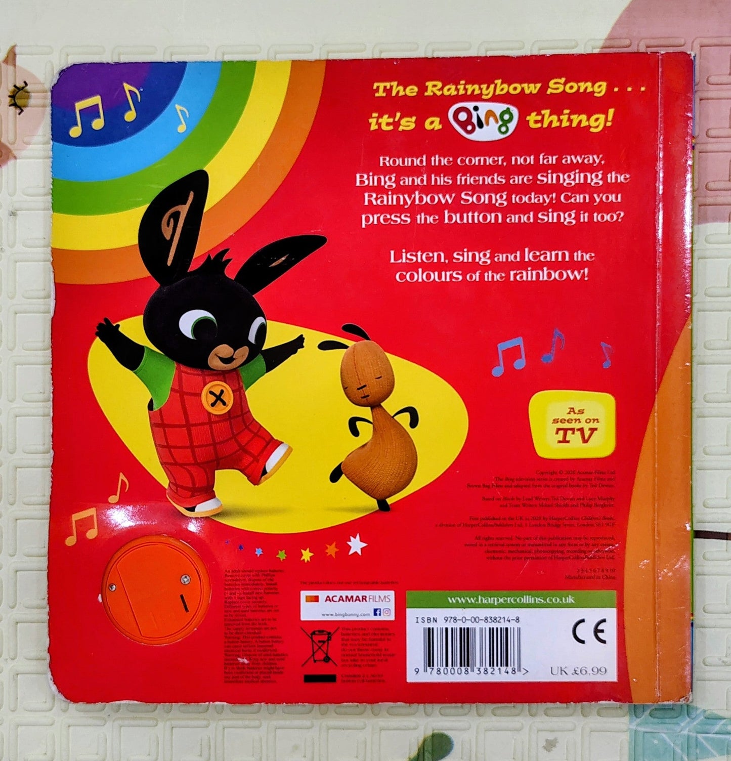 Bing: The Rainbow Song | Sound Book