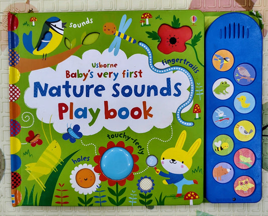Baby's Very First Nature Sounds Play Book by Usborne | Lift the Flap, Touch and feel , Trail , Sound book