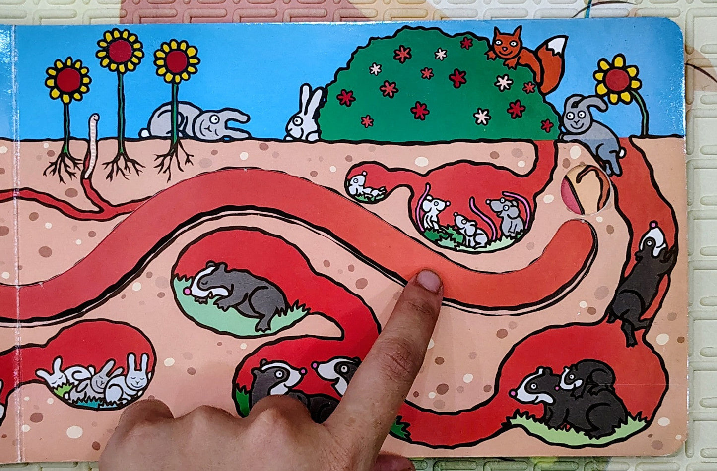 Follow My Finger: Underground by Sue Hendra | Finger Trail