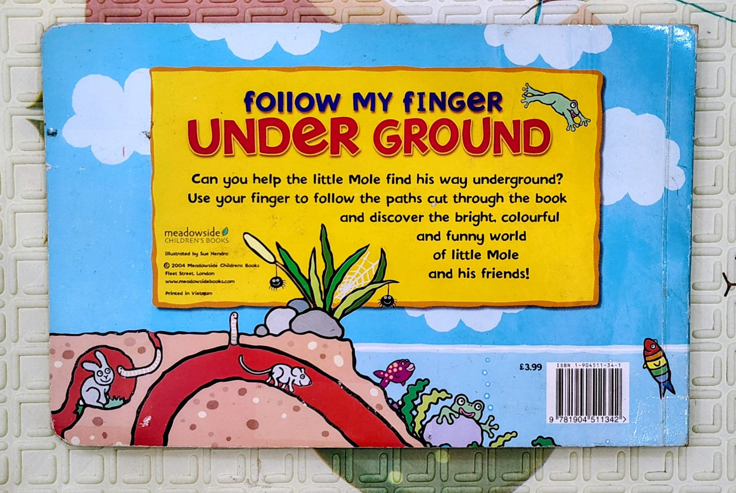 Follow My Finger: Underground by Sue Hendra | Finger Trail
