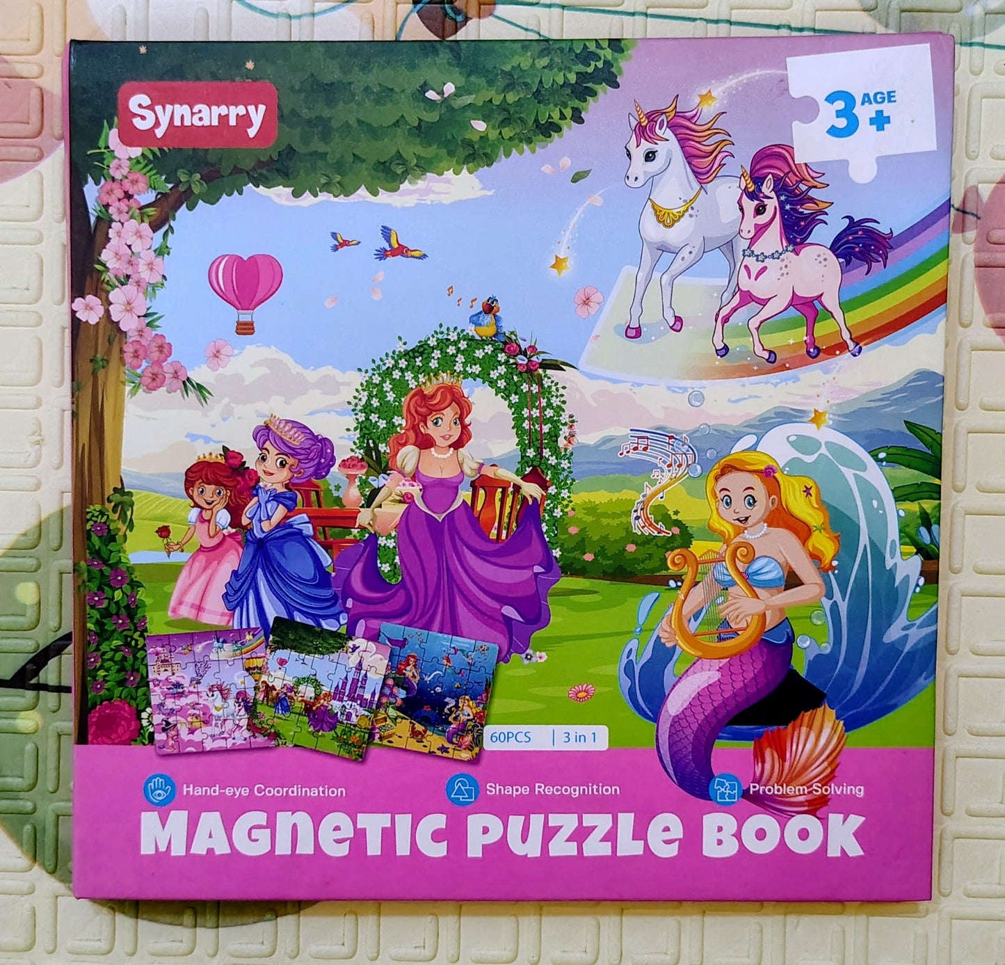 Synarry Magnetic Puzzle Book | 3 Magical  Puzzles inside