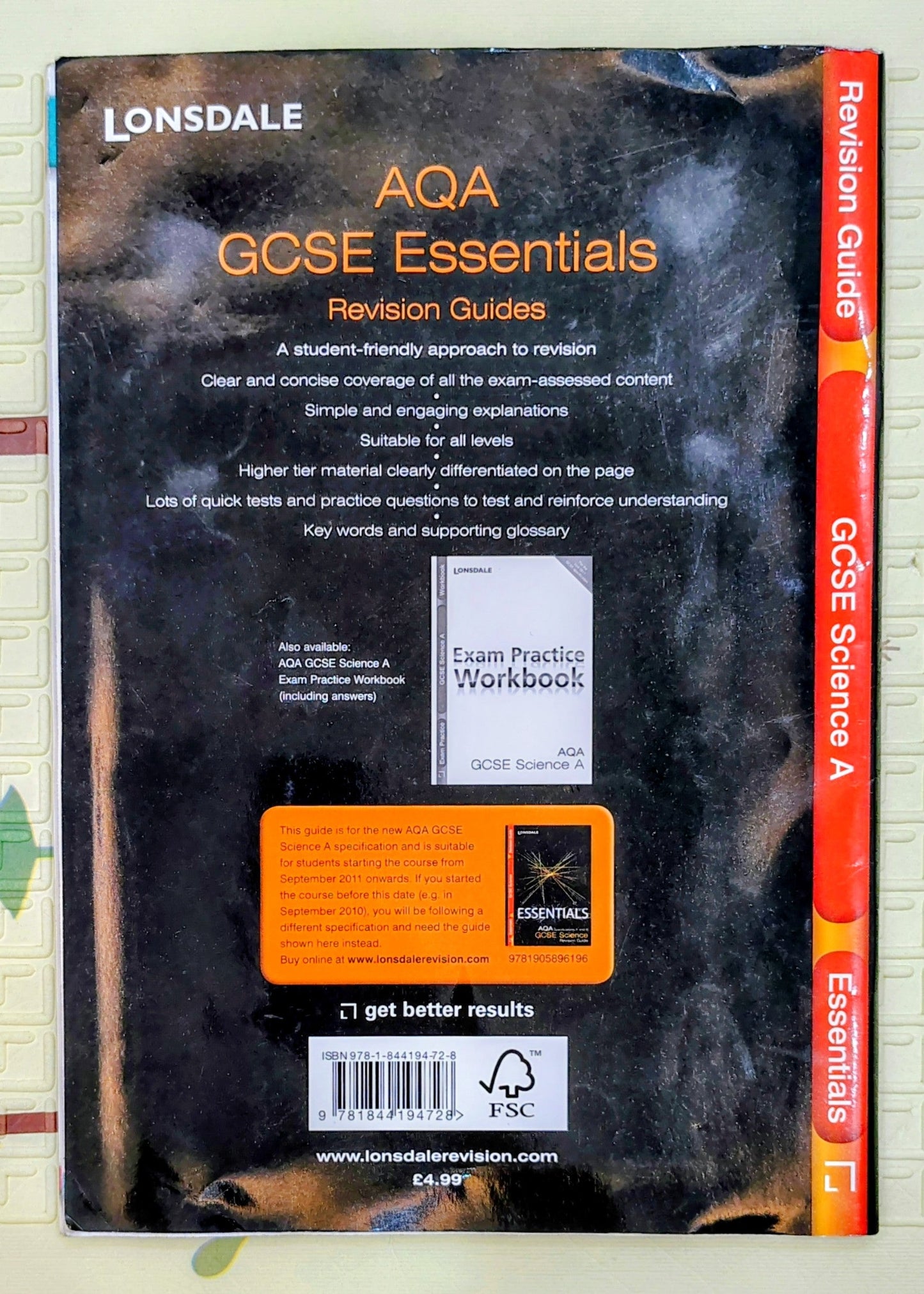 GCSE Science A Essentials by Lonsdale  | Revision Guide