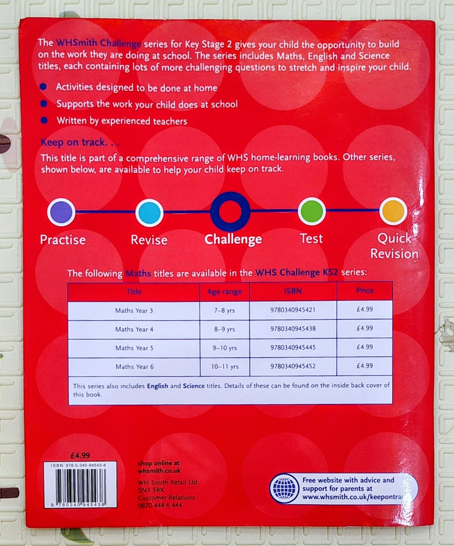 Challenge Maths (Age 8-9) | WHSmith | KS2