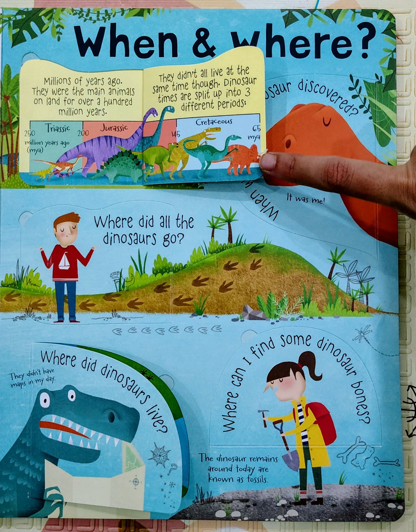 Lift-the-flap Questions and Answers about Dinosaurs by Usborne